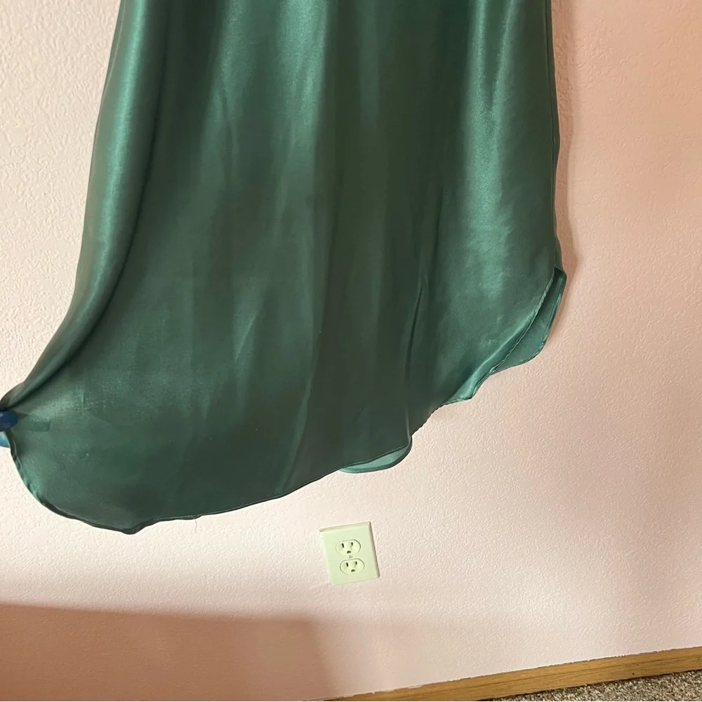 Vintage 90s sexy green lingerie nightgown slip dress - Picture 7 of 12